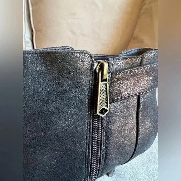 Donald J Pliner LONGA metallic bronze booties - Sz 7 Med - Picture 5 of 7